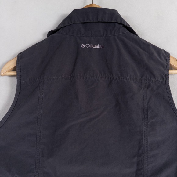 Columbia Sportswear Vest Womens Small Blue Lightweight Zip Up Utility Outdoor - Picture 4 of 8